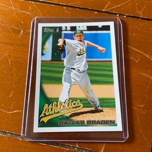 Dallas Braden 2010 baseball card